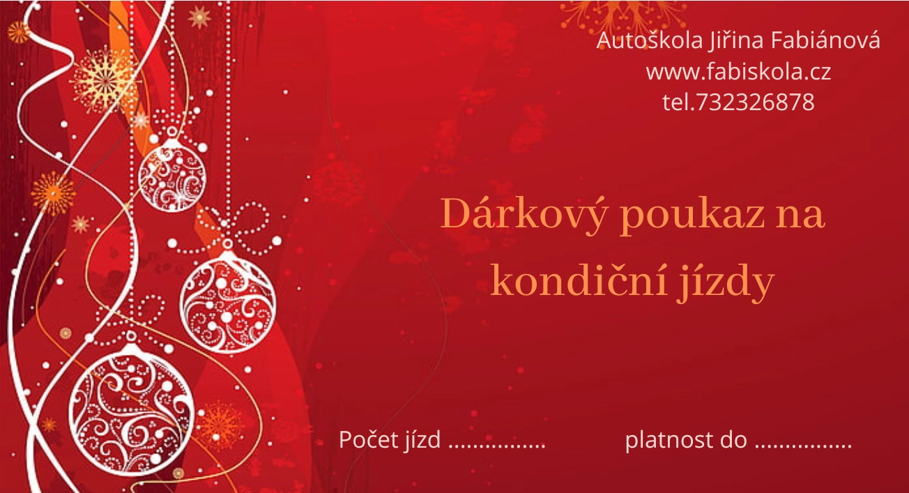 Dárkový poukaz Kondiční jízdy